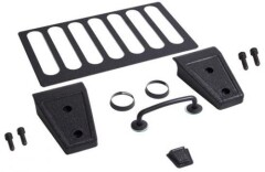 Set 7 elemente Negru Texturat pentru capota, pt. 07-17 Jeep Wrangler & Wrangler Unlimited JK - Rugged Ridge -