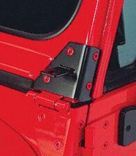 SET Suport proiectore stalp parbriz pt. 76-95 Jeep CJ-5; CJ-7; CJ-8; Wrangler YJ - RUGGED RIDGE -