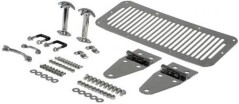 KIT 9 piese Otel Inoxidabil: Grile, Balamale, Inchizatoare, Cleme Capota, pt. 75-95 Jeep CJ & Wrangler YJ - Rugged Ridge -