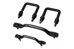 KIT Cleme agatatoare Capota Otel Inoxidabil NEGRE pt. 55-95 Jeep CJ-5, CJ-7, CJ-8 Scrambler & Wrangler YJ