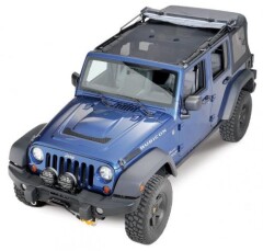 Bikini Top: ECLIPSE SUN SHADE pt. locuri fata si spate, pt. 07-18 Jeep Wrangler & Wrangler Unlimited JK 4 Usi- Rugged Ridge -