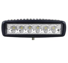 Proiector LED Rectangular 6 inch - 18W, 1320 Lumeni, SPOT Beam 25 grade