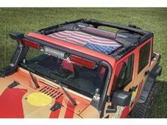 Bikini Top: ECLIPSE SUN SHADE - American Flag pt. locurile fata, pt. 07-18 Jeep Wrangler & Wrangler Unlimited JK 2 si 4 Usi- Rugged Ridge -