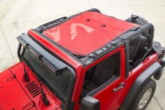 Bikini Top: ECLIPSE SUN SHADE - ROSU pt. locuri fata si spate, pt. 07-18 Jeep Wrangler JK 2 Usi - Rugged Ridge -