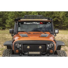 Bara Aluminiu Fast Track - ELITE - pt. prindere Bari Led si Proiectoare pe rama de parbriz pt. 2007-2018 Jeep Wrangler & Wrangler Unlimited JK/JKU