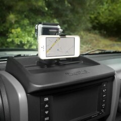 Multi Mount Suport Tel. / GPS , camera Web si Tavita pe consola de bord, pt. 2007-2010 Jeep Wrangler & Wrangler Unlimited JK - Rugged Ridge -
