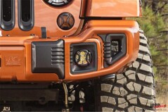 Grila protectie Proiectoare Ceata - ELITE - Negru Texturat pt. 2007-2018 Jeep Wrangler JK si Unlimited