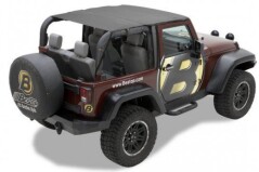 Bestop Header Safari Bikini Top NEGRU pt. 07-18 Jeep Wrangler JK 2 Door