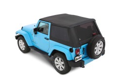 Soft Top TREKTOP - Negru Diamond cu geamuri Fumurii pt. 07-18 Jeep Wrangler Unlimited JK 2 Usi