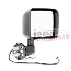 Mirror, Power Heated, RH, Black, 14 Jeep Wrangler