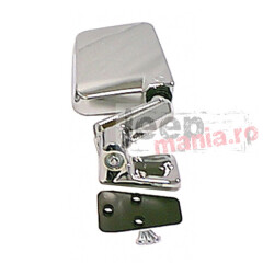 Door Mirror, Chrome, Right Side, 87-02 Wrangler