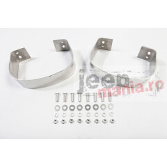 Rear Bumperettes, Stainless, 76-95 CJ and Wrangler