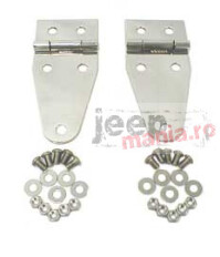SET Balamale Capota INOX pt. 76-95 Jeep CJ / Wrangler YJ  - RUGGED RIDGE -