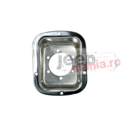 Fuel Filler Bezel, Stainless, 76-95 CJ & Wrangler