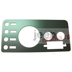Gauge Cover, Black, 76-86 Jeep CJ Models