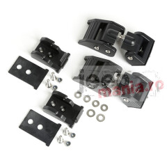 SET Inchideri Capota metalice, NEGRU Texturat pt. 97-06 Jeep Wrangler & Wrangler Unlimited TJ