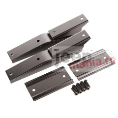 Tailgate Hinge Set, Black, 97-06 Wrangler TJ