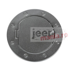 Non-Locking Gas Cap Door, Textured Black; 07-17 JK