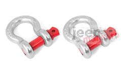 Set 2 ocheti  5/8-Inch, Steel, Silver w/ Red pin