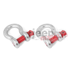 Set 2 Ocheti 6.5 Tone, 7/8-Inch, Silver w/ Red pin