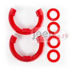D-Ring Isolator Kit, Red Pair, 3/4-Inch