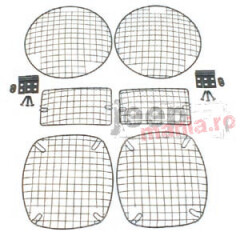 Stone Guard Set, Black, 97-06 Jeep Wrangler TJ