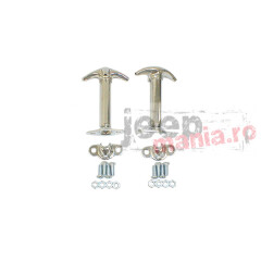 Inchidere capota  set 2 buc, Cromat, 55-95 Jeep CJ and Wrangler