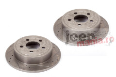 Disc Brake Rotors Rear Drilled&Slotted 07-17 Wrang