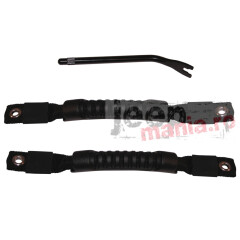 Door Pull Straps, Black, 97-06 Jeep Wrangler