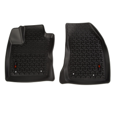 Front Floor Liner Set, Black; 18 Jeep Compass