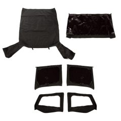 Montana Top, Blk Diamond, W/Skins,Tinted; 88-95 YJ