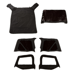 Montana S-Top, Blk Diam, w/Skins,Tinted; 97-06 TJ