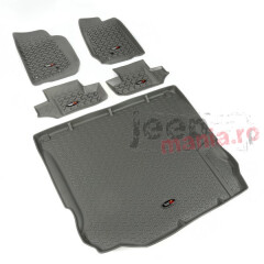 Floor Liner Kit, Gray, 11-18 Jeep 2-Door Wrangler