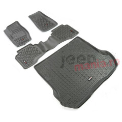 Floor Liner Kit, Gray, F/R/C, 05-10 Grand Cherokee