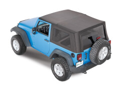 Soft Top MOPAR cu Geamuri Fumurii pt. 07-18 Jeep Wrangler Unlimited JK 2-Usi, NEGRU