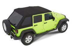 Soft Top TREKTOP NX GLIDE Soft Top - Negru Diamond cu geamuri Fumurii pt. 07-18 Jeep Wrangler Unlimited JK 4 Usi