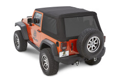 Soft Top TREKTOP NX GLIDE - Negru Diamond cu geamuri Fumurii pt. 07-18 Jeep Wrangler Unlimited JK 2 Usi