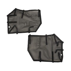 Fortis Tube Door Covers, Front Pair, Black; 18-28 JL/JLU