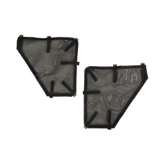 Fortis Tube Door Covers, Rear Pair, Black; 18-28 JLU