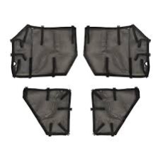 Fortis Tube Door Covers, Full Set, Black; 18-28 JLU