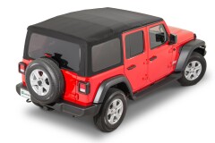 Soft Top complet MOPAR Premium Negru TWILL cu geamuri Fumurii pt. 2018+ Jeep Wrangler Unlimited JL 4 Usi
