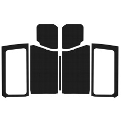KIT Isolatie Neagra pt. Hardtop BOOM MAT pt. 2018+ Jeep Wrangler JL 2 Usi