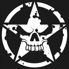US Army SKULL Star Military Decal for Jeep Wrangler AII Type 48x48