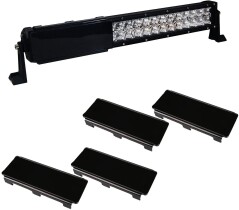 SET 2 Capace proiectoare LED 8 Inch - Light Cover Kit, 8 Inch, Black