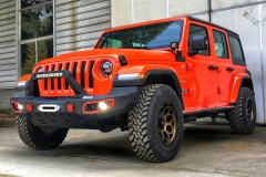 Bara Fata KANGAROO cu PDC si Suport Troliu pt. 2018+ Jeep Wrangler & Wrangler Unlimited & Gladiator JL / JLU / JT