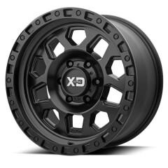 Janta Aliaj XD SERIES Model 132 RG2 SATIN BLACK: 9xR17 5X127 ET -12 - pt. JEEP JT, JL, JK, WJ, WK, WH