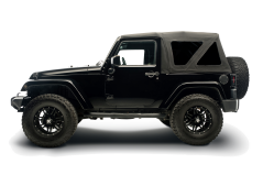 Soft Top: e-TOP electric 8 secunde- Twill cu geamuri Fumurii pt. 2007-2018 Jeep Wrangler JK 2 Usi