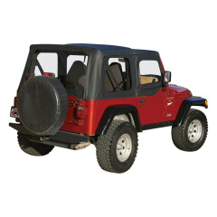 Soft Complet NEGRU si cu Usi Superioare pt. 97-06 Jeep Wrangler TJ - Rampage