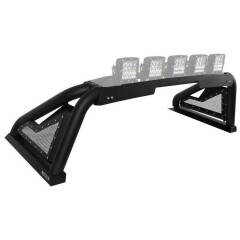 RollBar SPORT cu Suport Proiectoare Retractabil pt. Bena Portbagaj pt. 2018+ JEEP Gladiator JT , VW Amarok 16-18