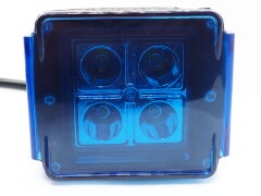 Proiector LED Auto Offroad 18W/12V-24V, Patrat, 1320 Lumeni cu capac